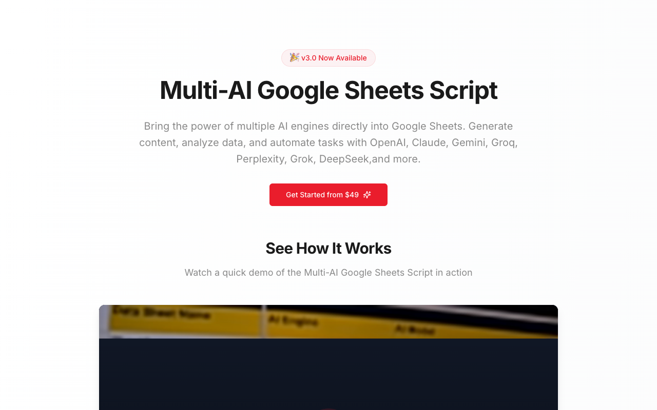 Google Sheets + OpenAI API - Google 表格与 OpenAI API 的连接
