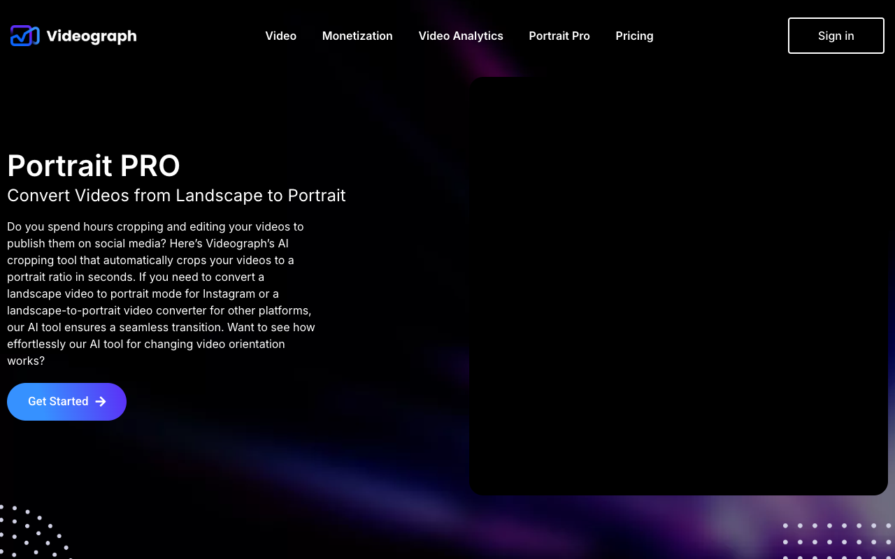 Videograph - 利用 AI 将视频转换为竖屏 视频处理 人工智能