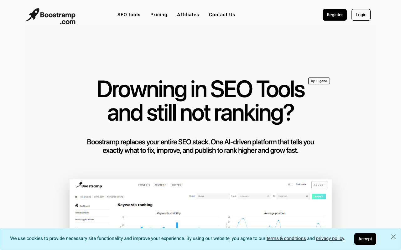 Boostramp - 基于人工智能的 SEO 副驾驶
