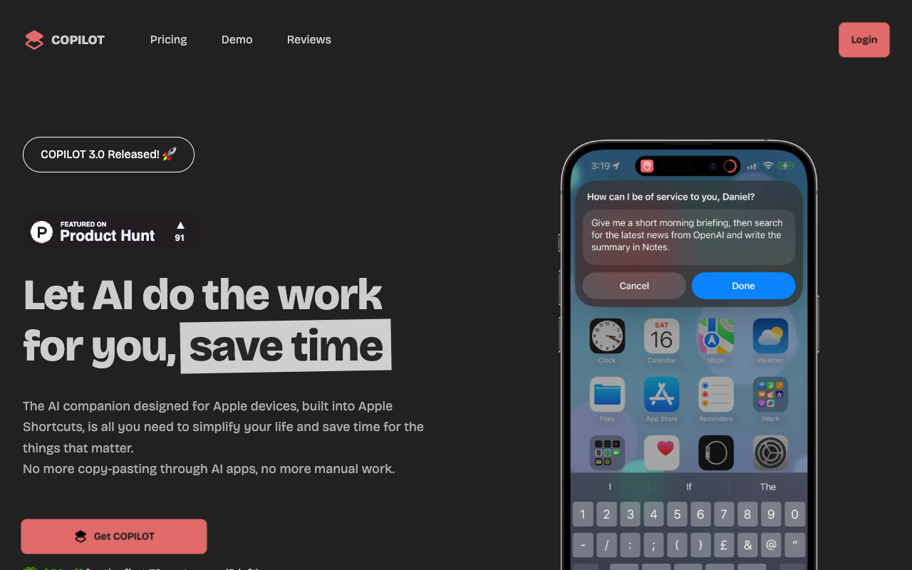 MeetCOPILOT.app - Apple 生态系统的人工智能伴侣 人工智能 Apple 生态系统