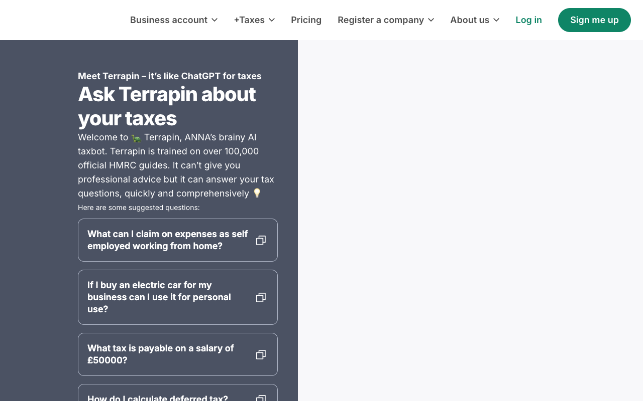 Tax Terrapin - 英国 AI 税务顾问 人工智能 税务顾问