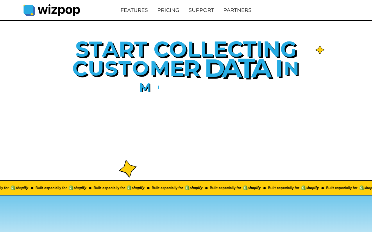 Wizpop - Shopify 弹出窗口制造工具 - 分钟内开始收集客户数据，全部在 Shopify 内完成