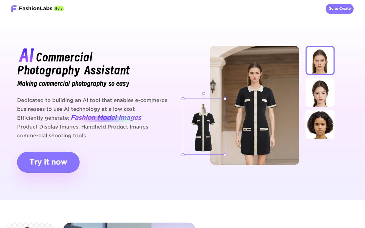 FashionLabs.AI - AI生成真人穿搭照片 人工智能 真人穿搭