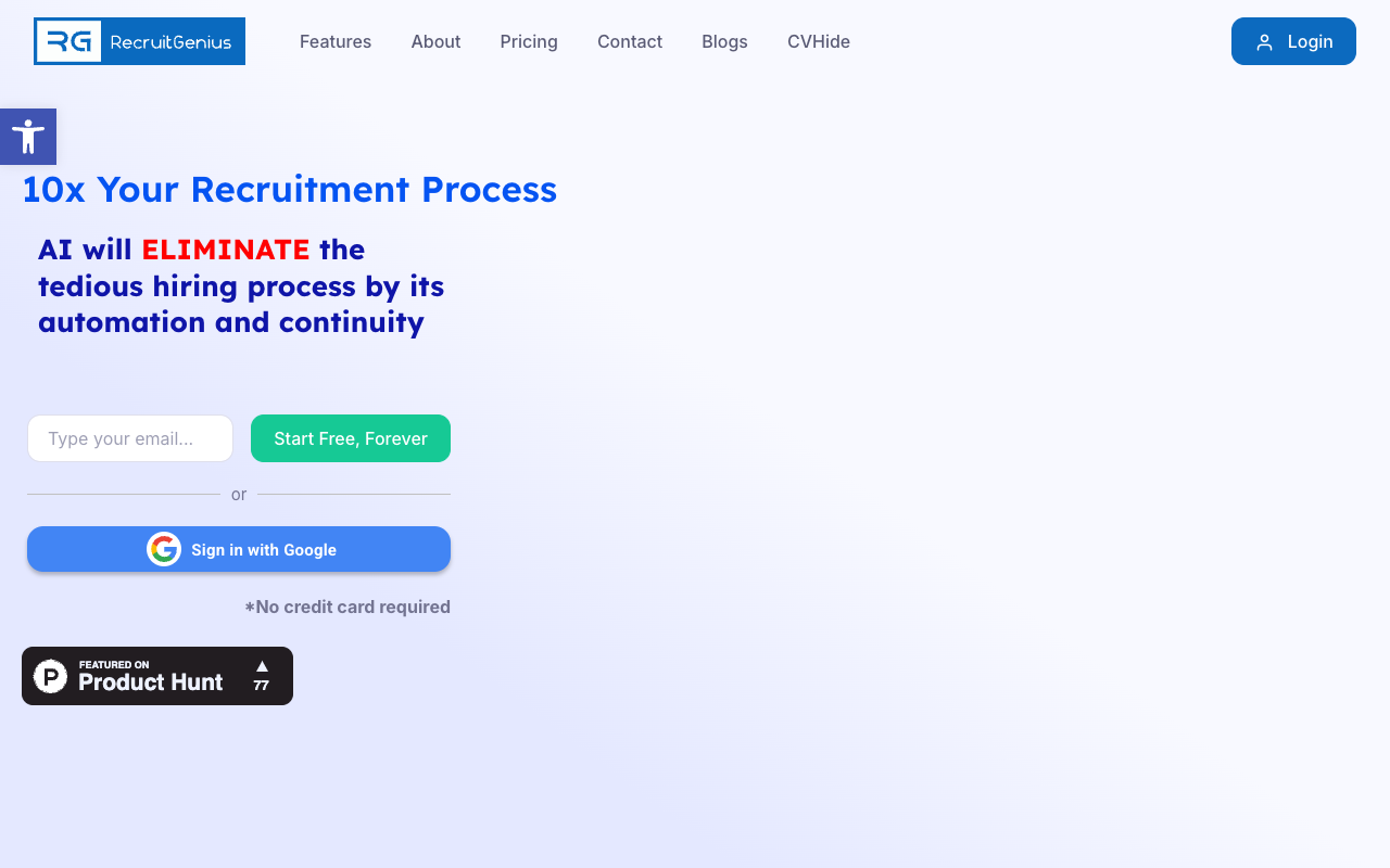 RecruitGenius.ai - 招聘天才.ai：用于招聘的生成式人工智能：筛选、匹配和招聘