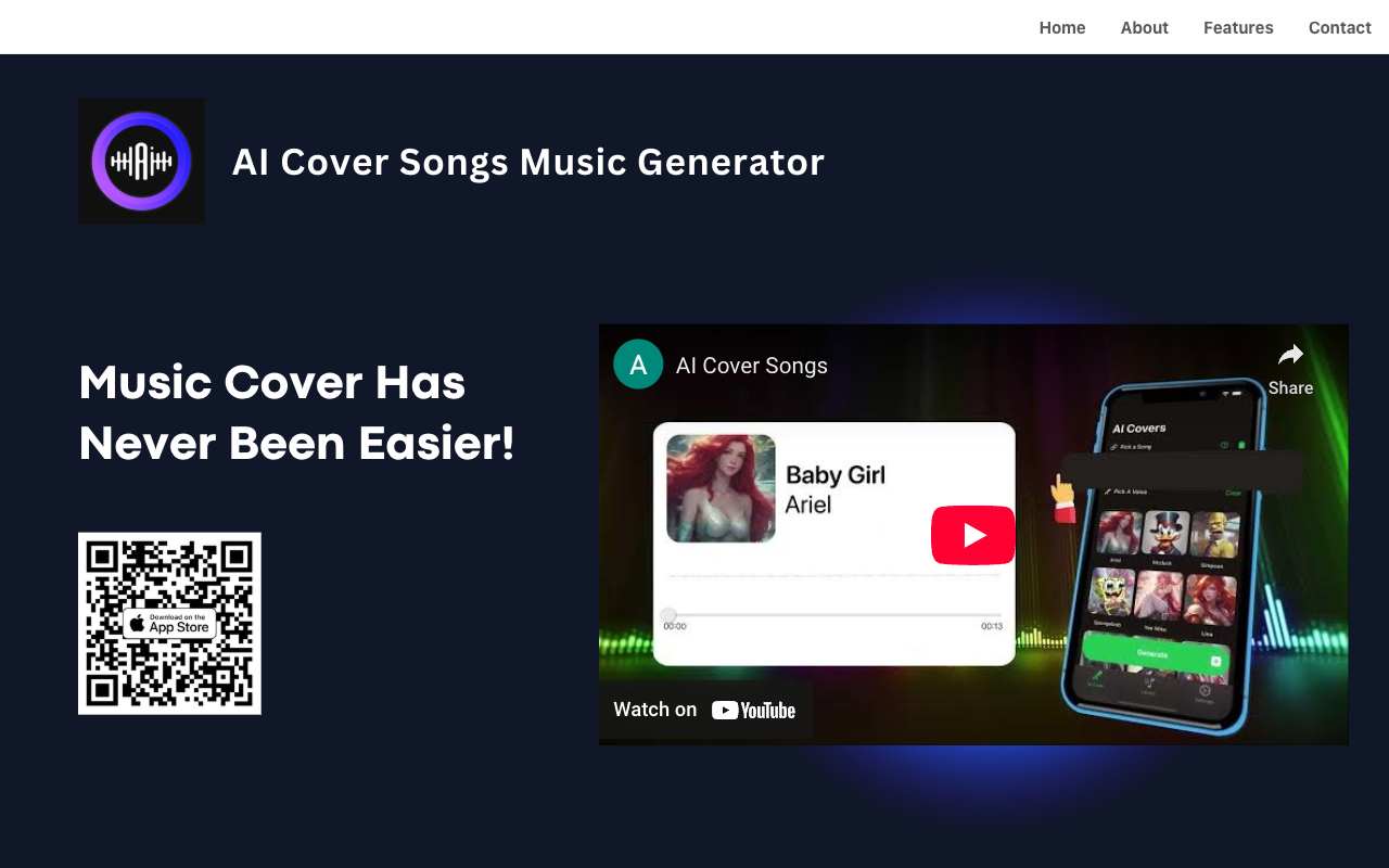AI Cover Songs 音乐生成器 - 改变歌曲中的声音，创作自己的 AI 歌曲翻唱