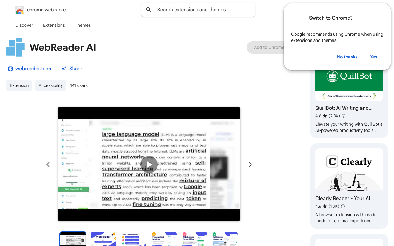 WebReader AI - 提升您的阅读体验，AI 助力工具
