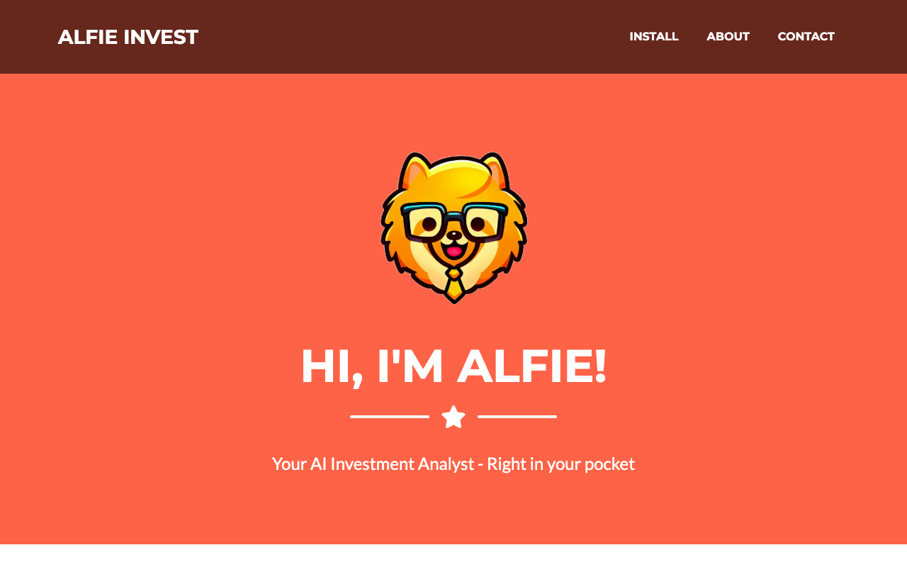 Alfie Invest - 个人 AI 投资分析师