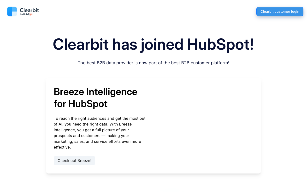 Clearbit 3.0 - AI 强化，全新免费试用版 人工智能 数据处理