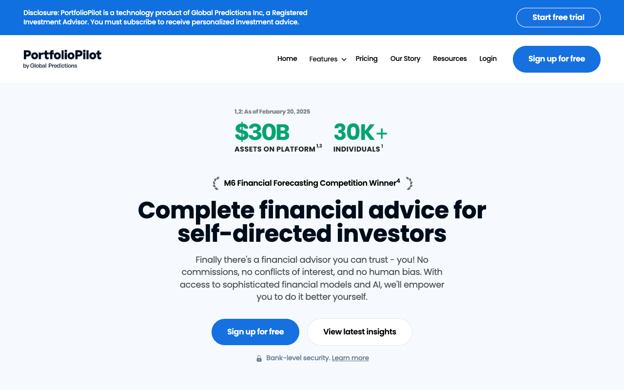 PortfolioPilot - 首家获得 SEC 注册的 AI 金融顾问