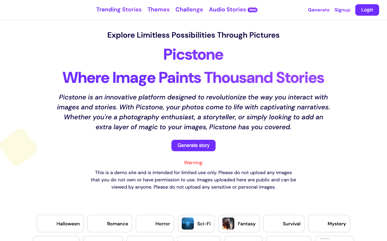 Picstone - 图像演绎千言万语