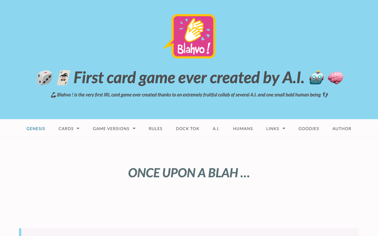 BLAHVO - 由人工智能创造的首款现实卡牌游戏 人工智能 卡牌游戏