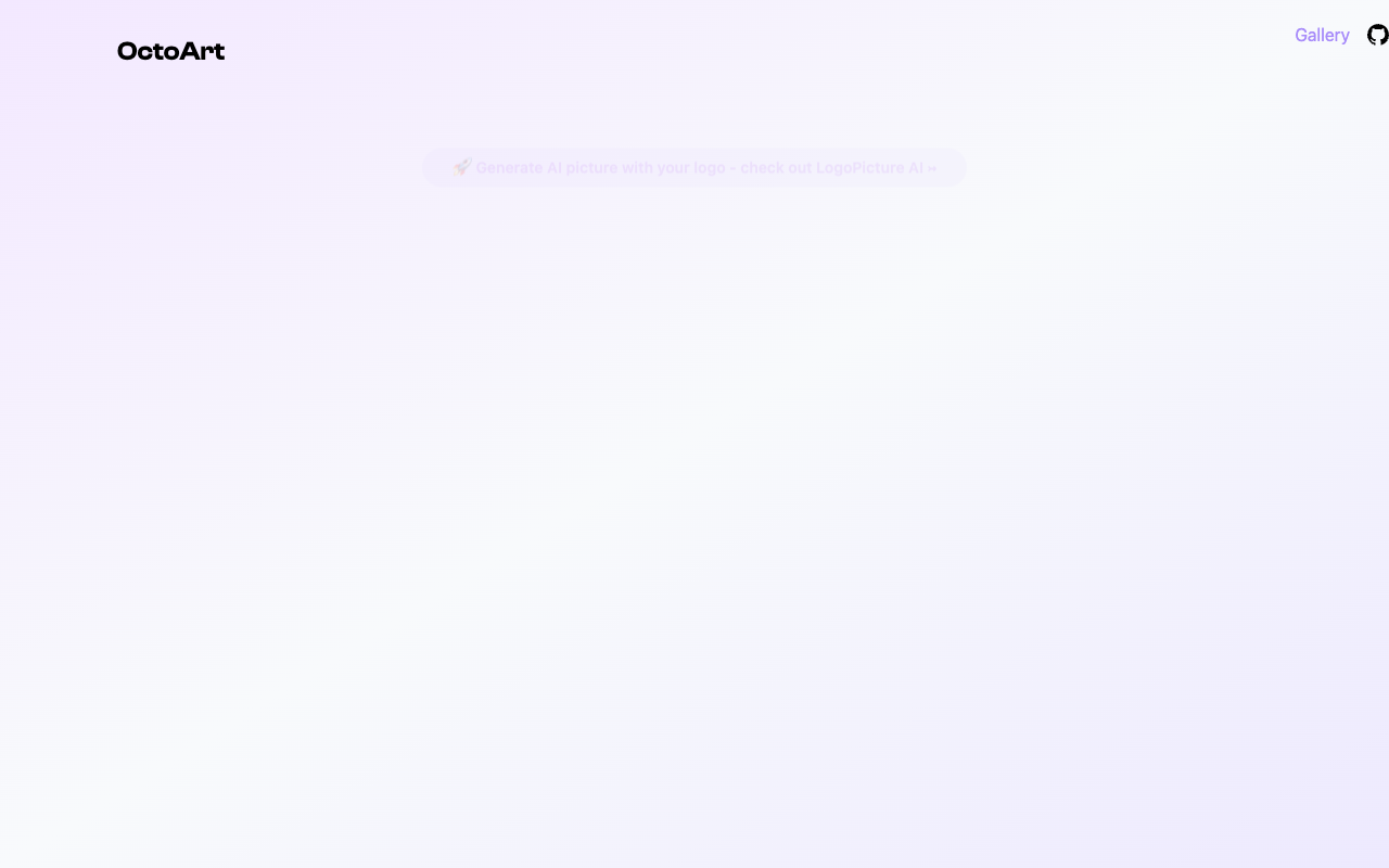 OctoArt - 一键生成美丽的 GitHub Octocat 人工智能图像