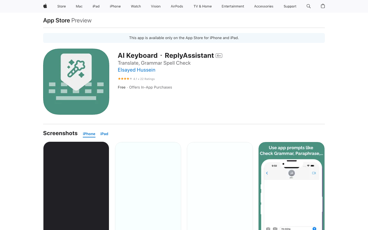 Keyboard AI - 聊天机器人和回复生成器