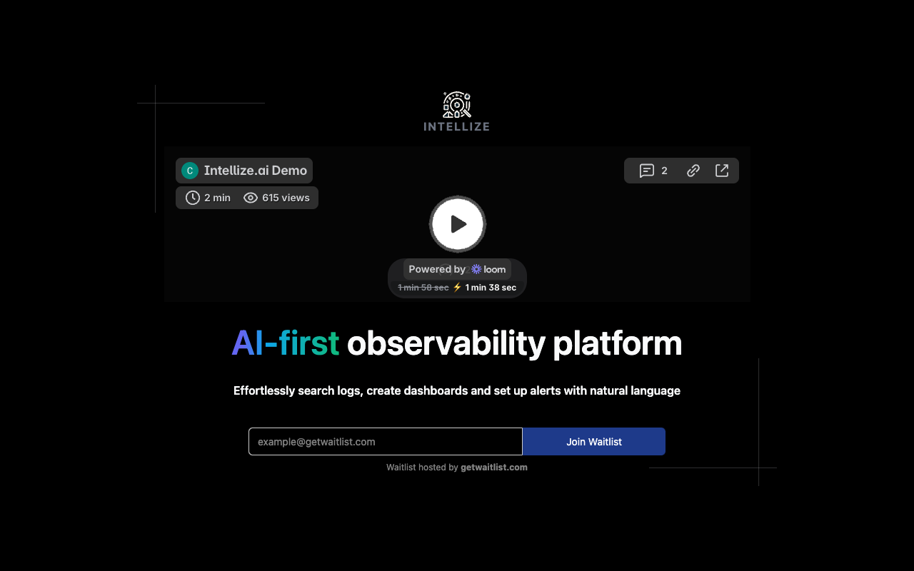 Intellize.ai - 面向 AI 的可观察性平台