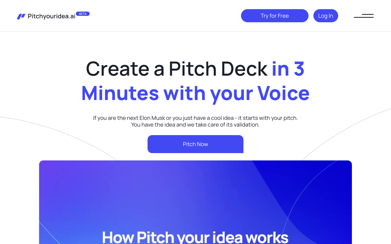 PitchYourIdea.ai - 利用人工智能将创意转化为引人注目的演示 人工智能 创意转化