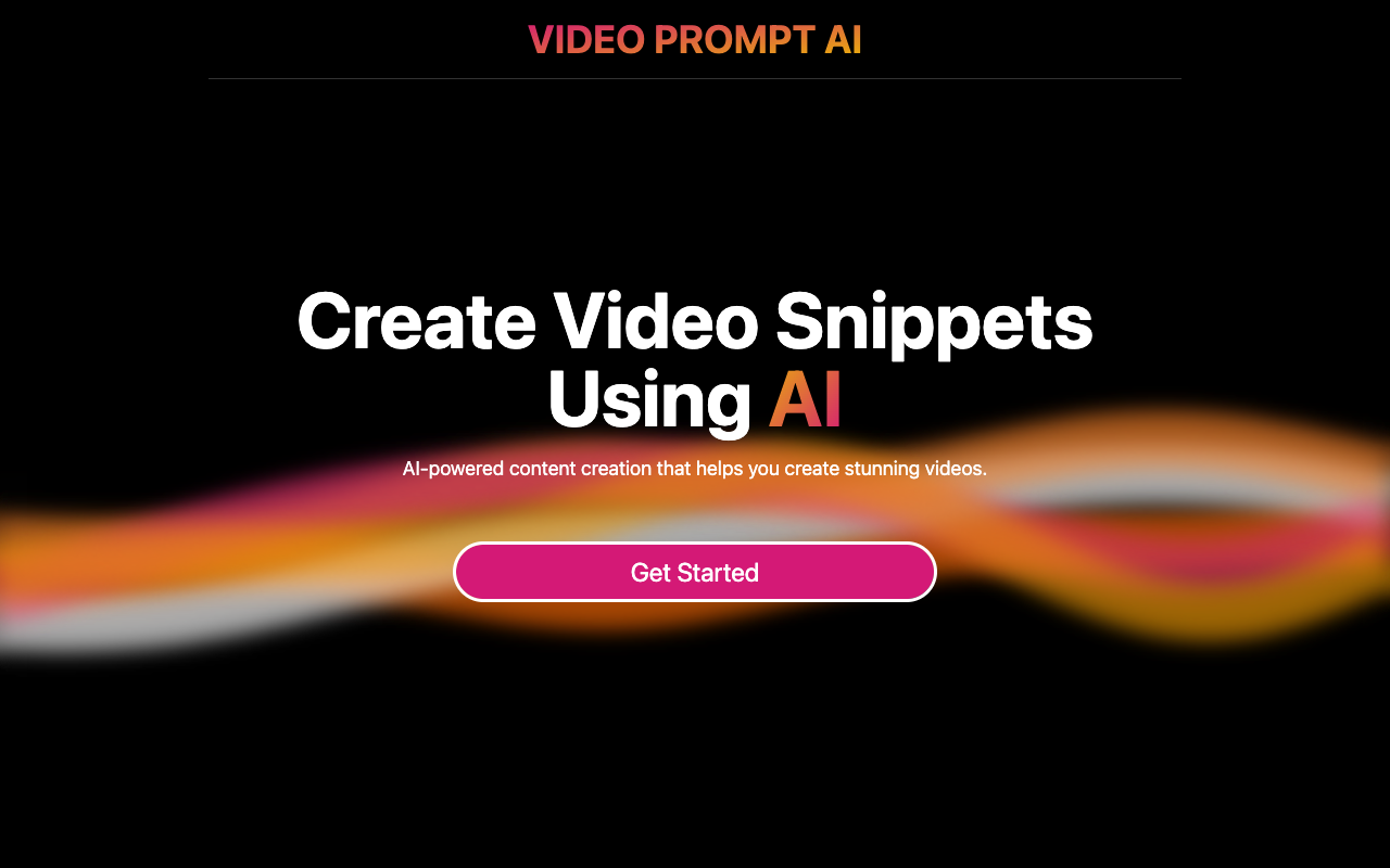 Video Prompt AI - 利用人工智能创建视频