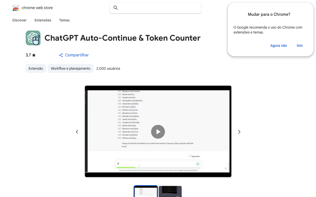 ChatGPT Auto-Continue & Token Tracker - 自动继续生成和令牌跟踪的 Chrome 扩展