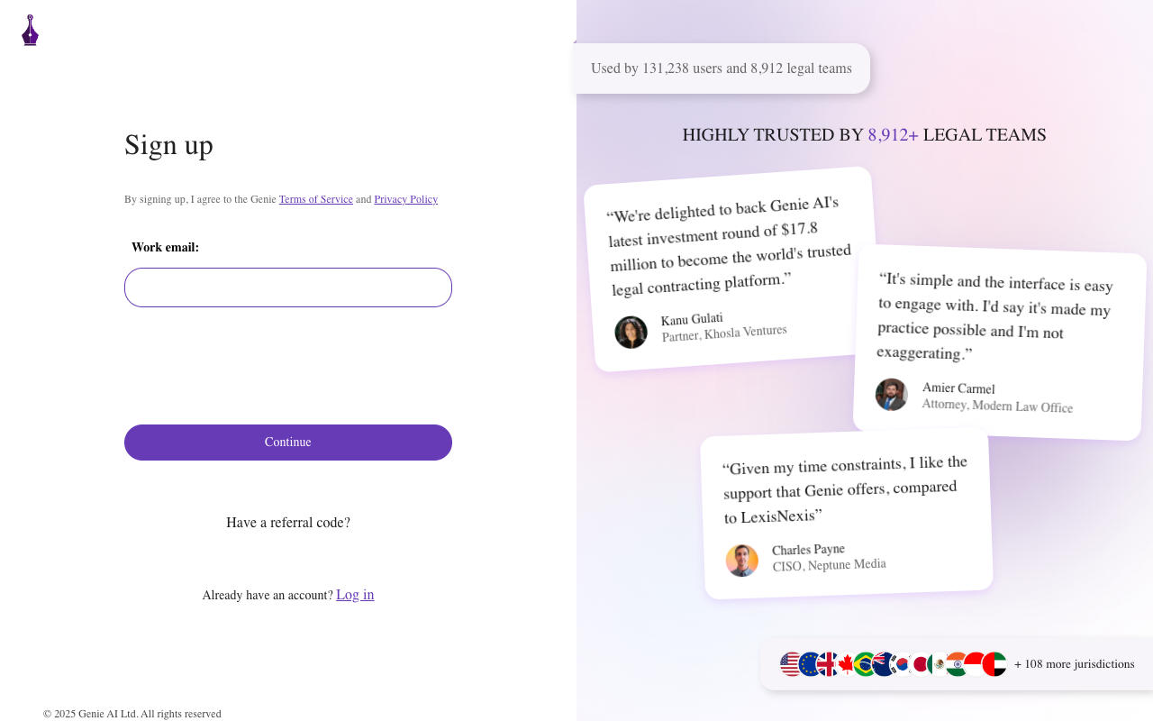 Genie AI - 您的人工智能法律助手 人工智能 法律 AI 助手