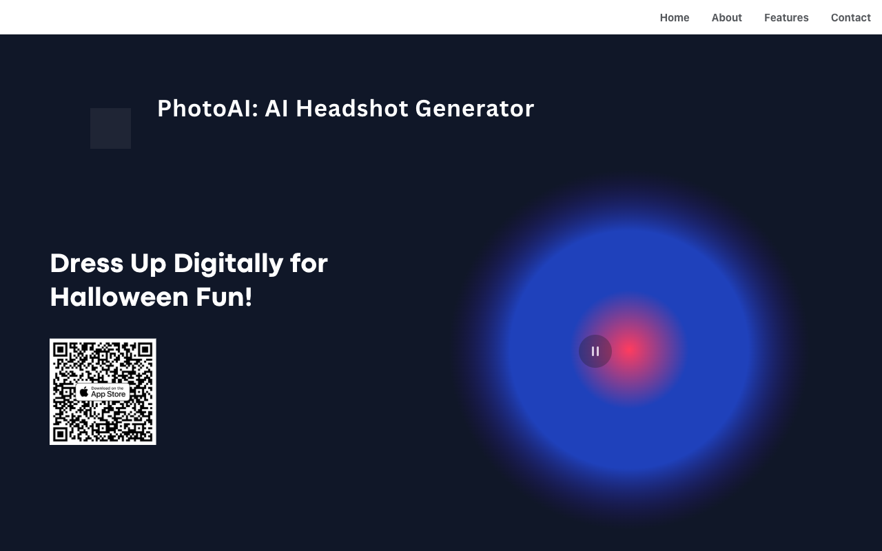 Halloween PhotoAI: AI Headshot Generator - 你的自拍，你的万圣节装扮：释放万圣节的魔力！