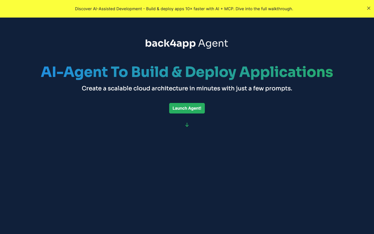 Back4app AI Agent - 您的 AI DevOps 助手