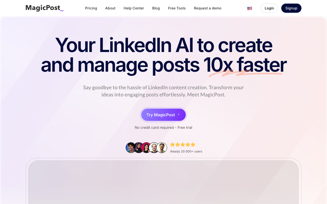 MagicPost - 打造出色的 LinkedIn 帖子的人工智能 人工智能 社交媒体