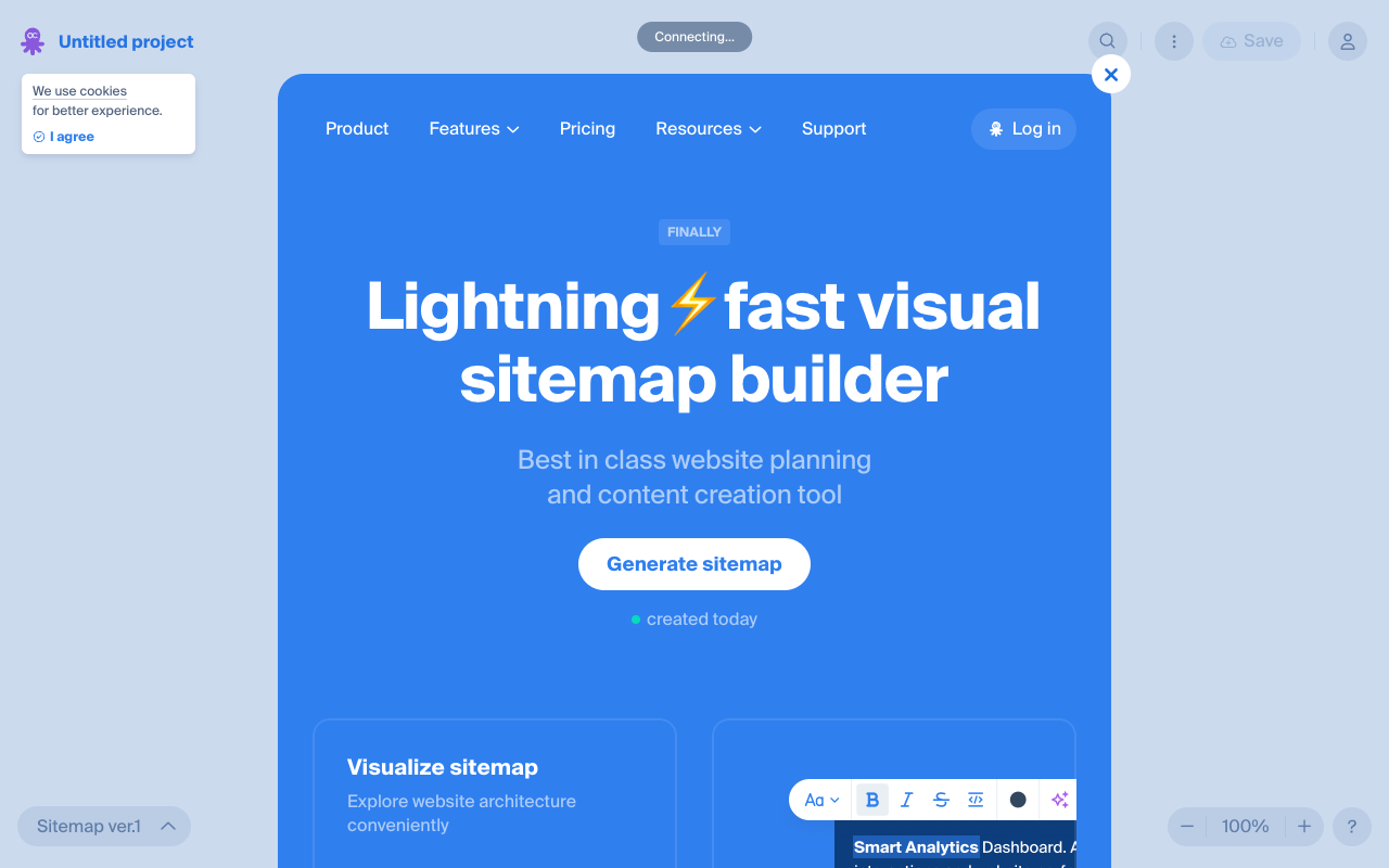 Octopus.do AI Sitemap Builder - 网站规划从未如此简单有趣！