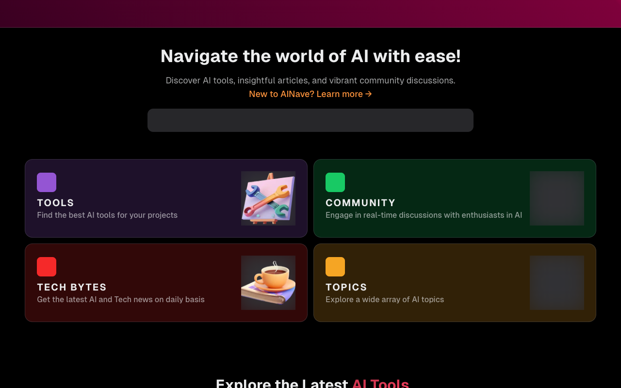 ainave - AI 和科技的一站式资讯 人工智能 科技资讯
