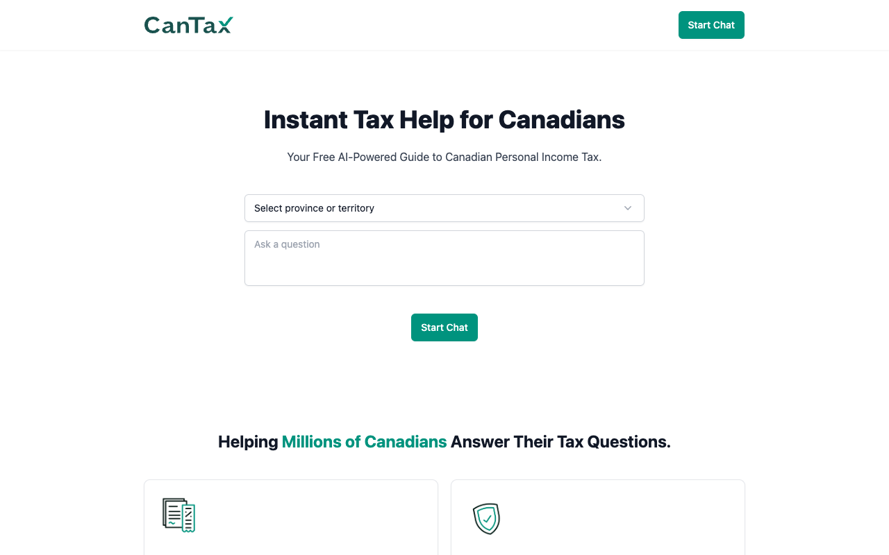 CanTax - 即时为加拿大人提供税务帮助
