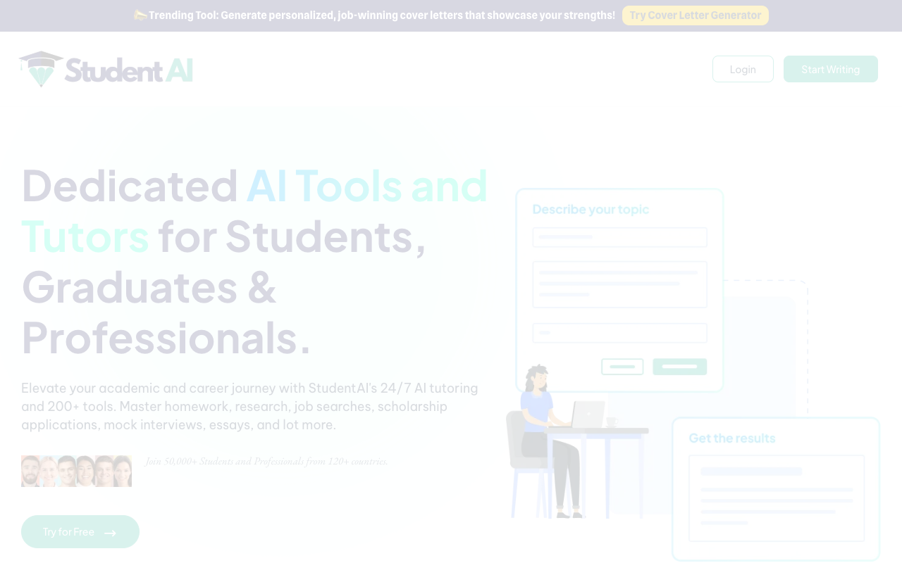 Student AI - 为学生和毕业生量身定制的 AI 工具