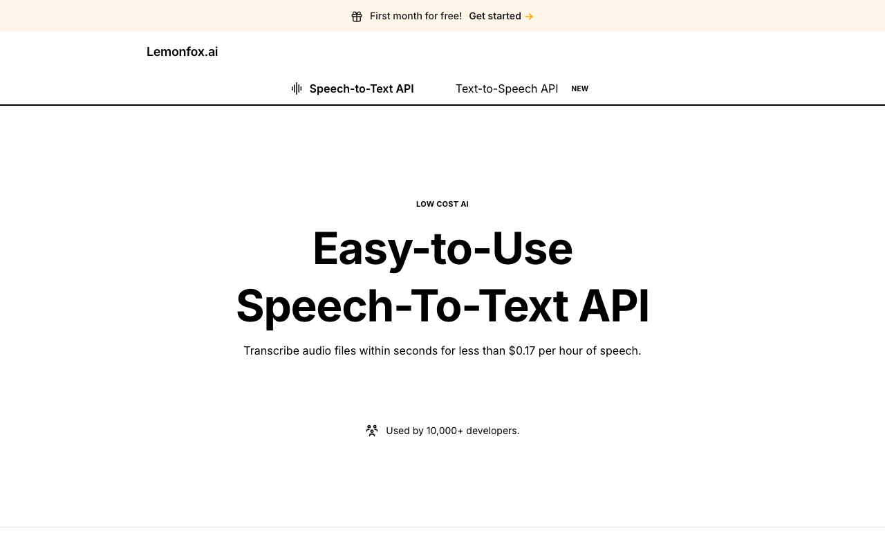 Lemonfox.ai - 快速、简单、便宜的 OpenAI 替代方案