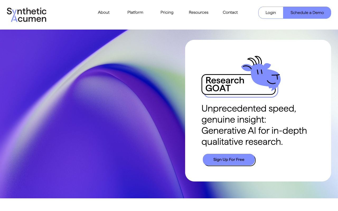 ResearchGOAT - 用于深度定性研究访谈的生成式人工智能 人工智能 研究 访谈