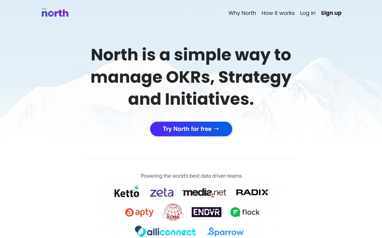 The North - 简单的 OKR、项目和策略平台，带有 AI✨