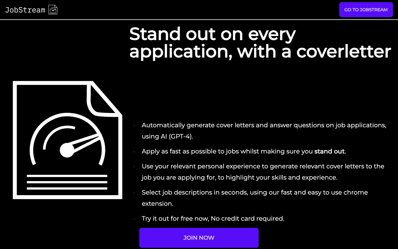 JobStream - 优化求职流程，借助人工智能提升申请质量