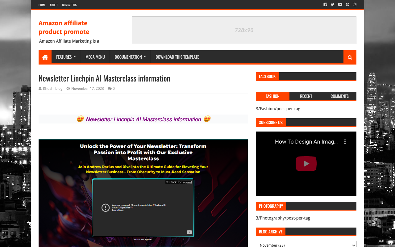 Newsletter AI Masterclass 信息 - Newsletter AI 人工智能 电子邮件
