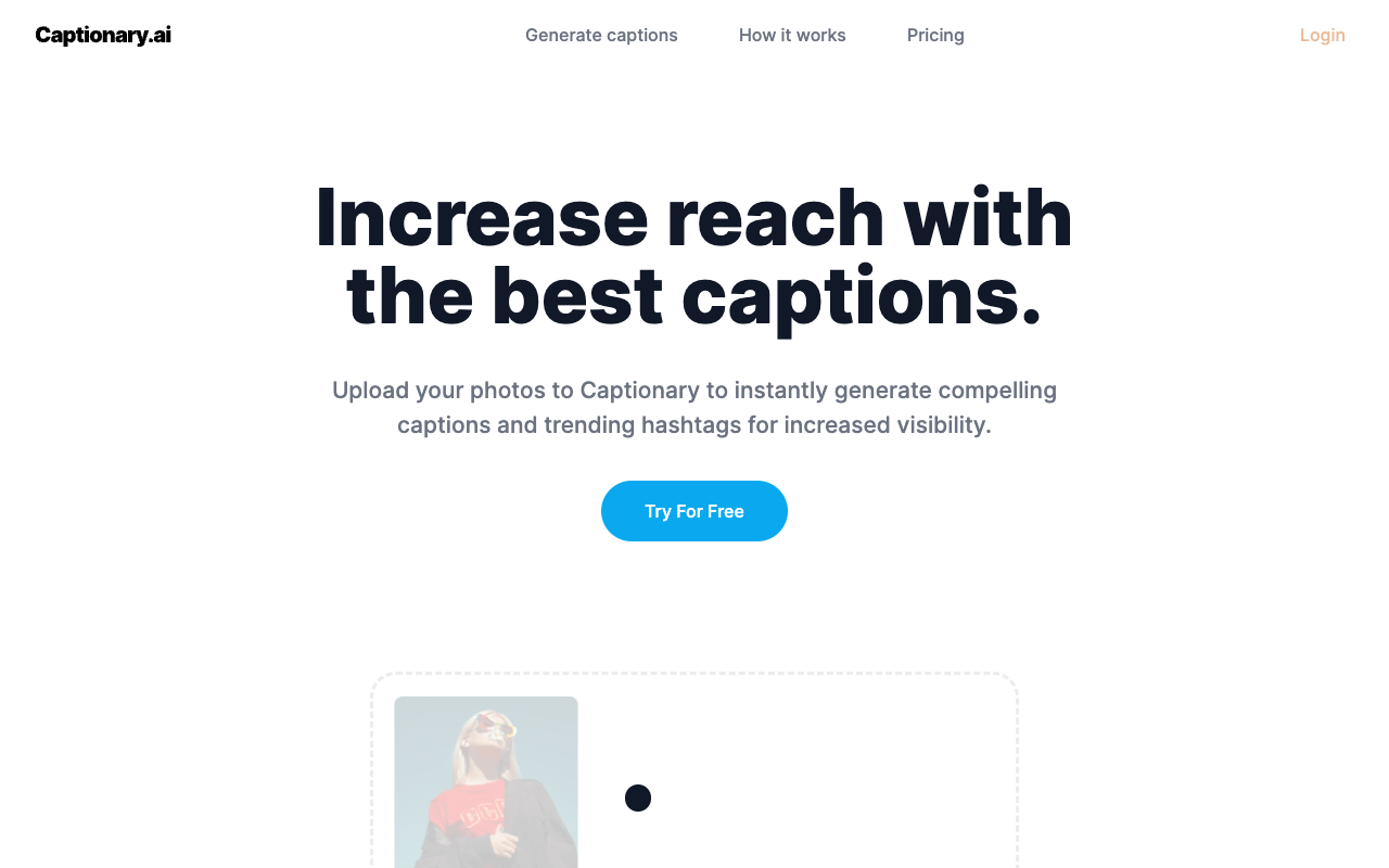 Captionary.ai - 用最佳标题增加 Instagram 的影响力