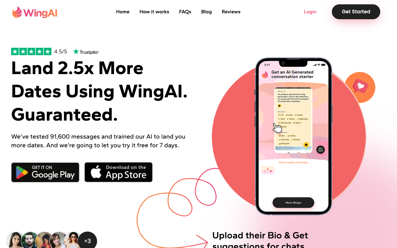 WingAI：您的 AI 助手 - 更多约会，更少拒绝
