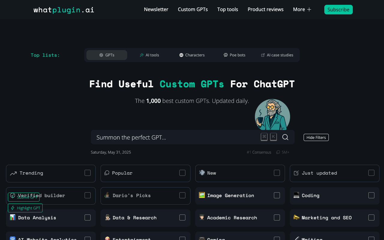 whatplugin.ai - 轻松找到有用的 GPT 插件