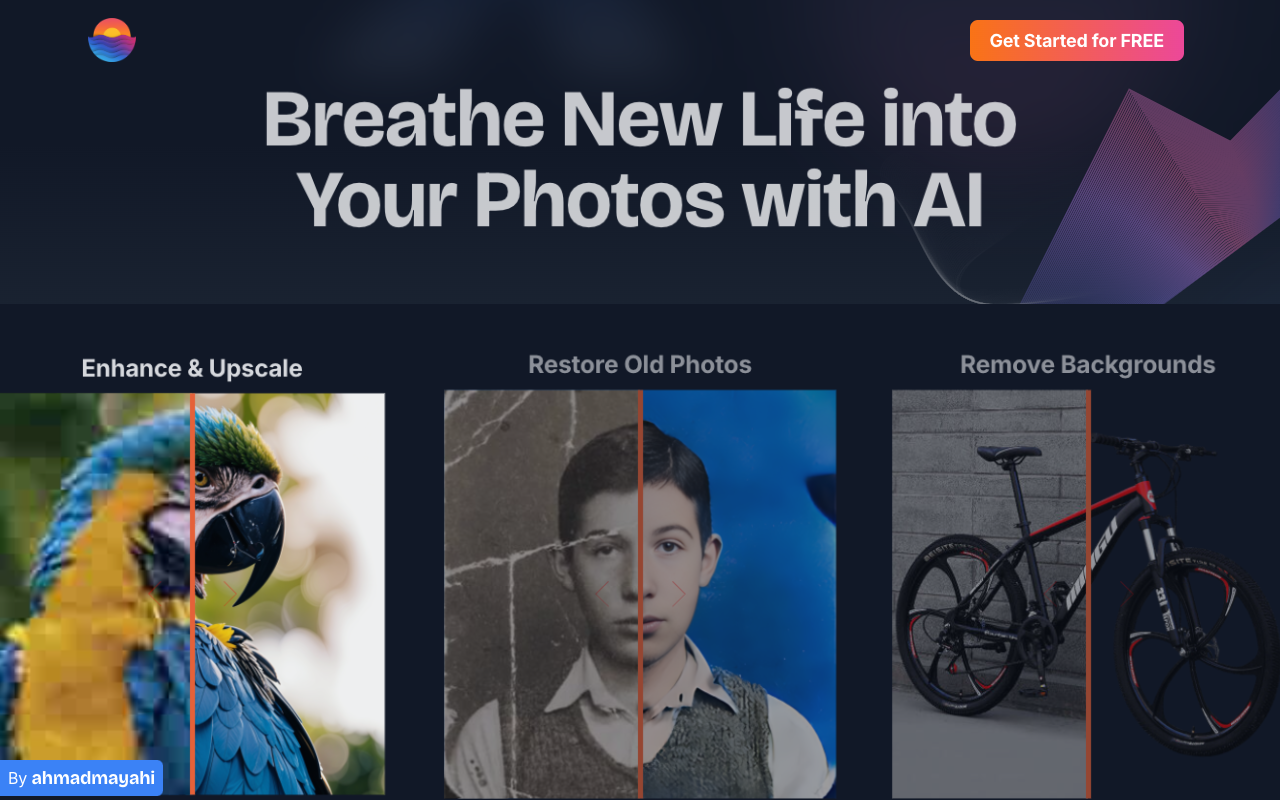 PhotoEnhanceAI - AI 让您的照片变得更加出色 人工智能 照片增强