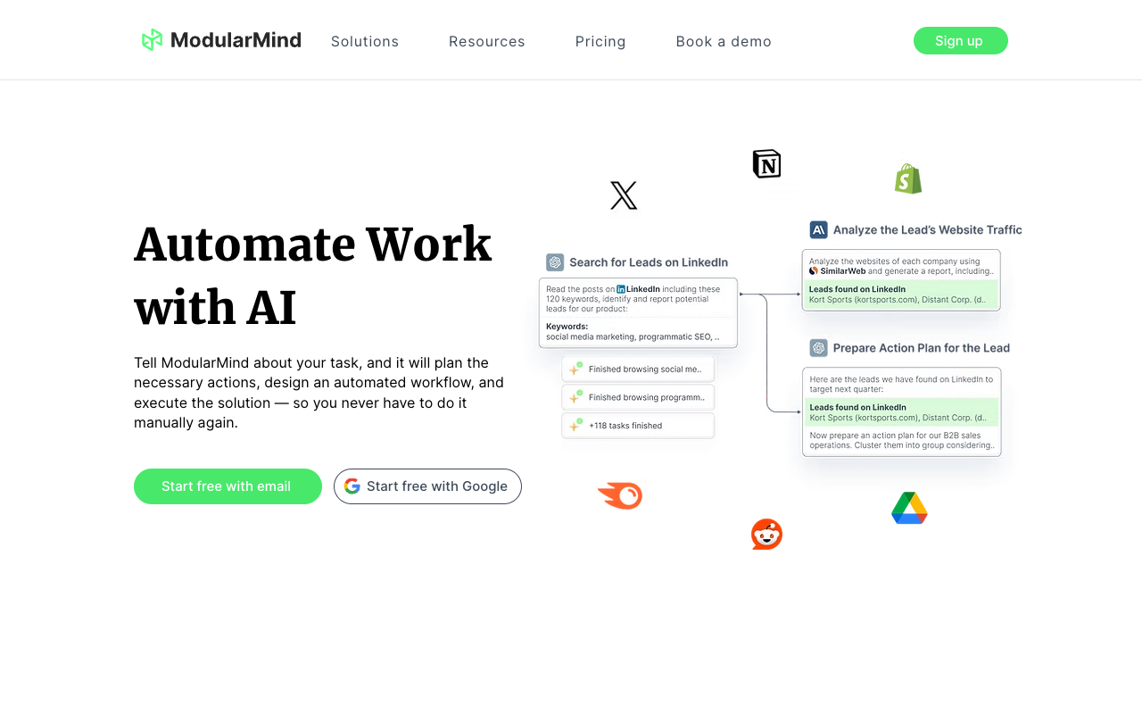 ModularMind：无代码 AI 构建工具 - 释放 AI 的力量