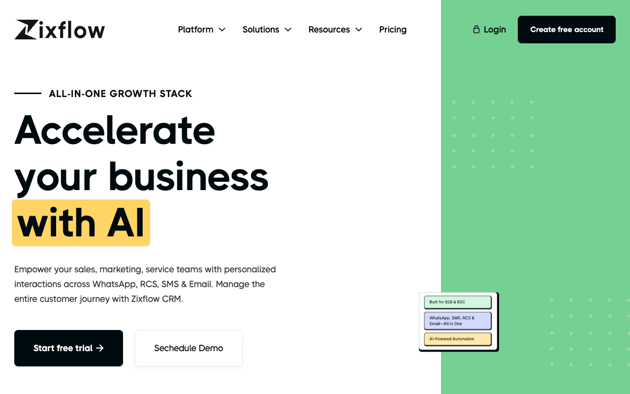 Zixflow - 通过 AI 实现管理、互动和留住客户的新方式
