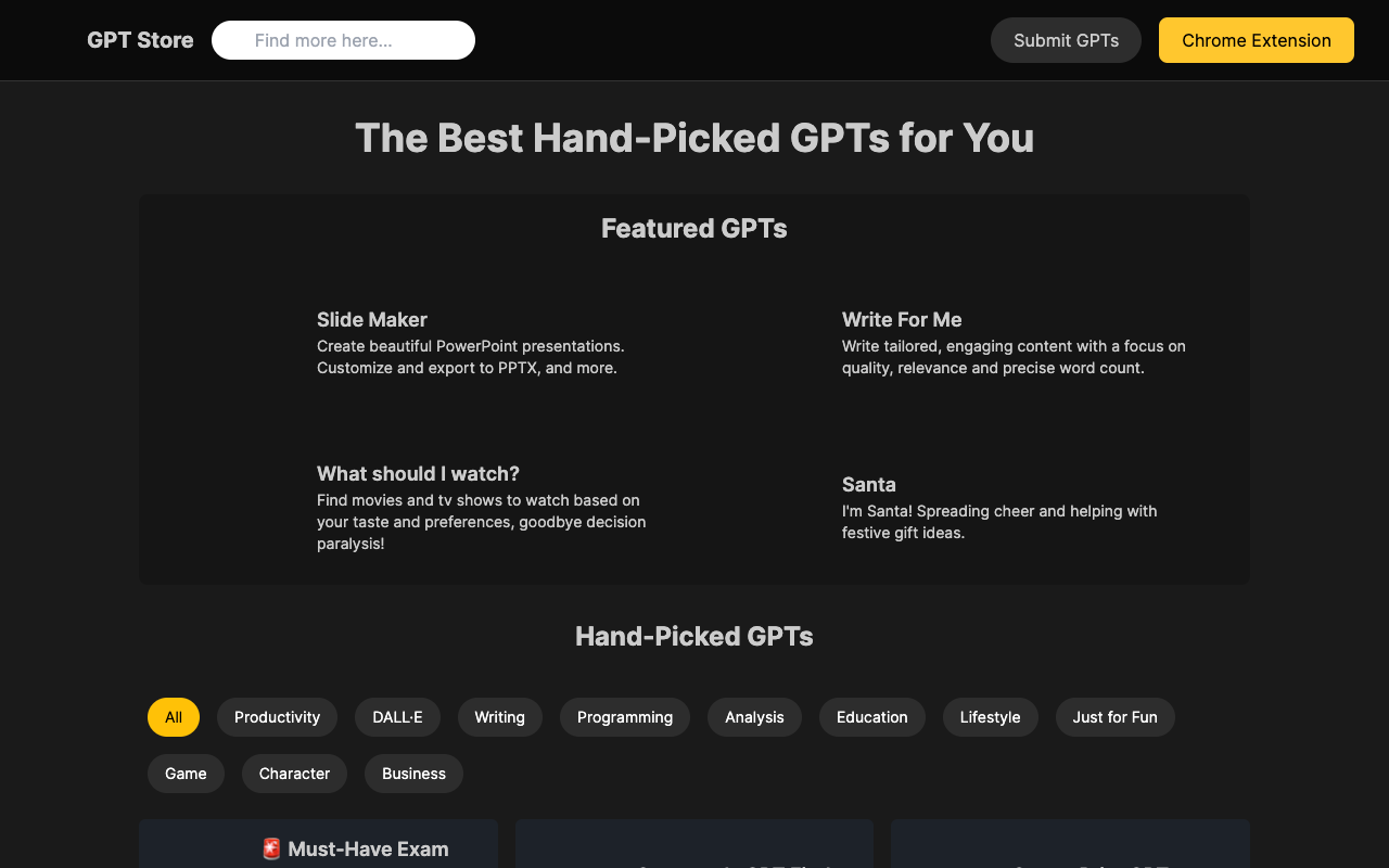 GPT-Store.app - 为您精选的最佳 GPT 模型