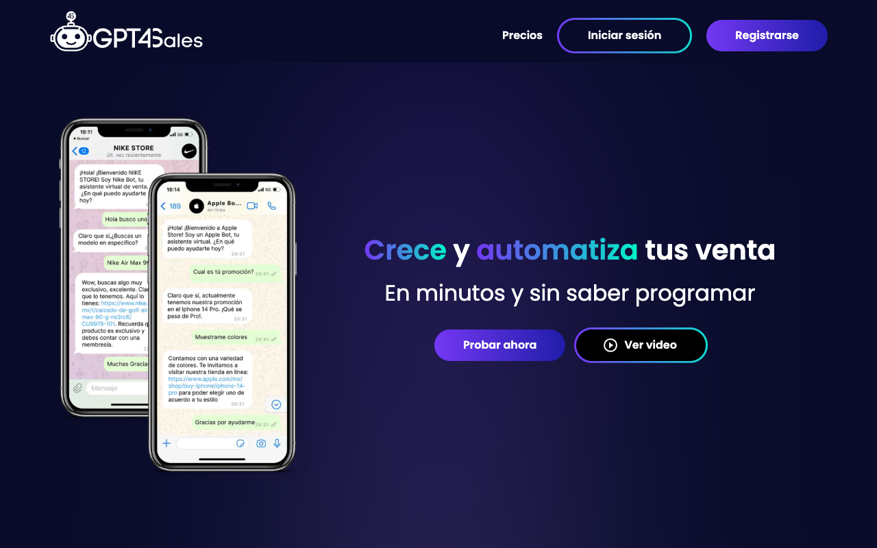 Gpt4sales - 创建您的自定义 GPT for Whatsapp & Telegram