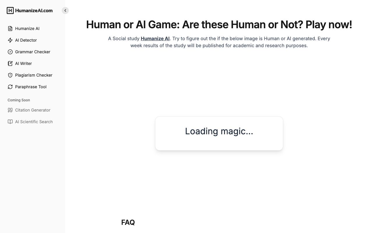 人工智能还是人类？- 一款社交游戏：识别图像是真人还是 AI 生成的 人工智能 社交游戏
