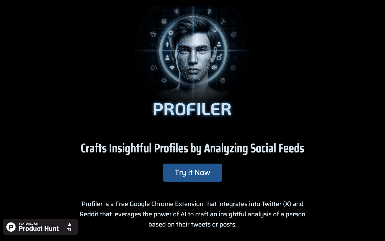 Profiler：AI X & Reddit 个人资料分析器 - 从 X/Reddit 动态中获取有趣的洞见