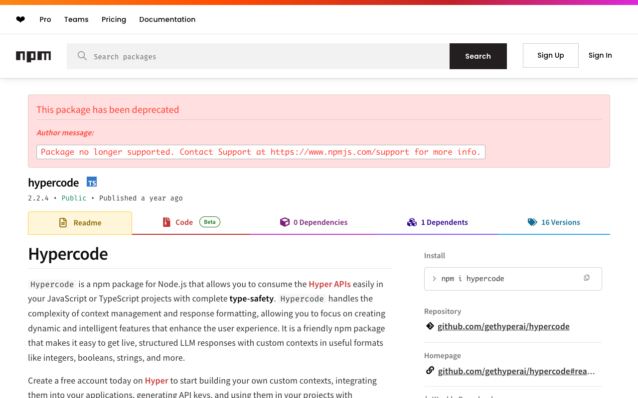Hypercode - The link between AI and your JavaScript code