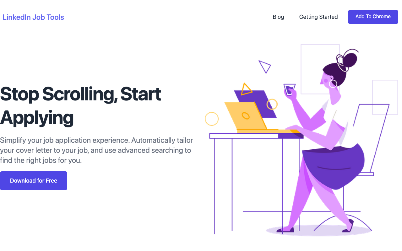 LinkedIn Job Tools - AI Cover Letter Generation Integrated into LinkedIn