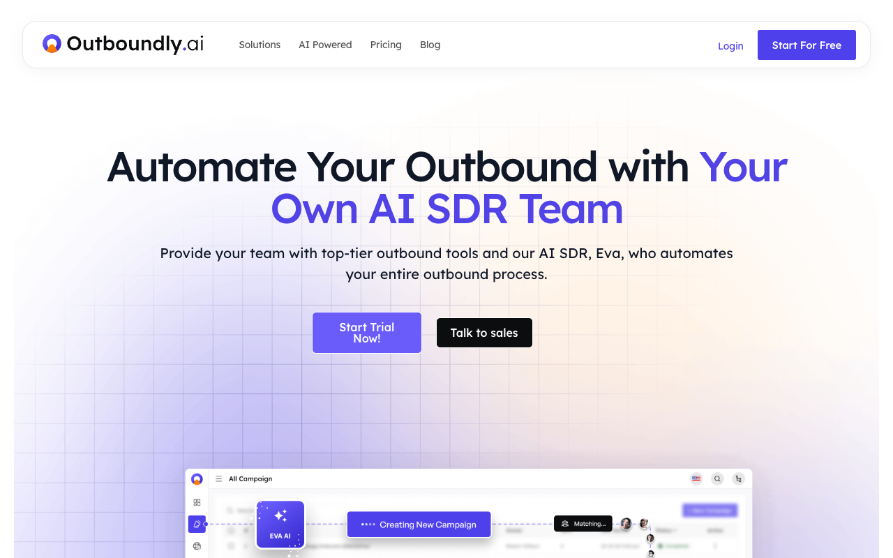 Outboundly.ai - AI-powered cold outreach platform AI Marketing