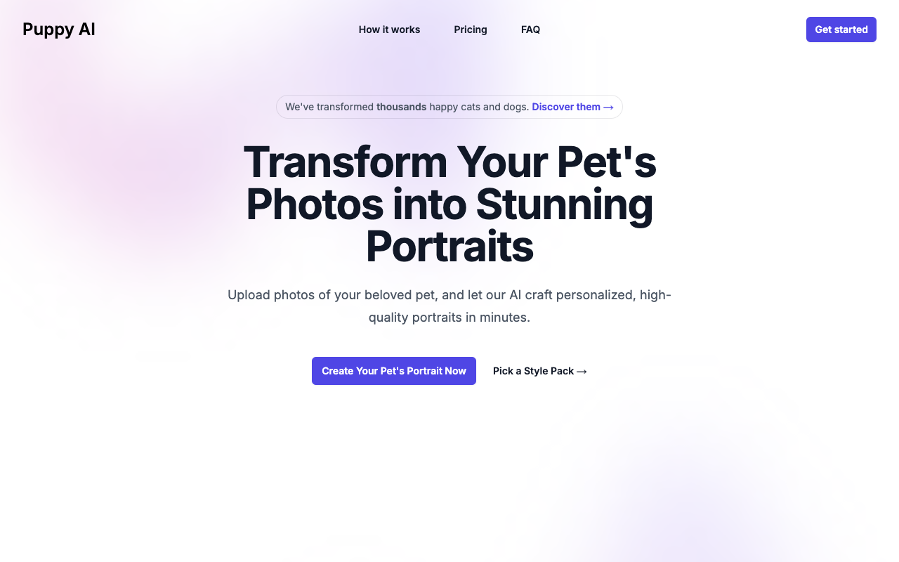 Puppy AI - Generate fun images of your pets
