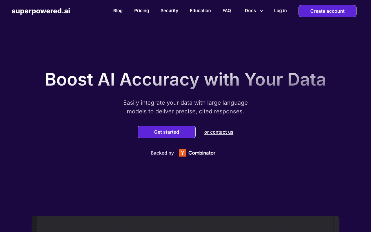Superpowered AI - API for retrieval augmented generation AI Knowledge Retrieval LLM Applications