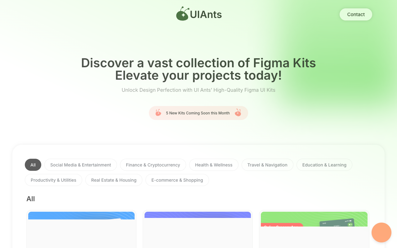 UI Ants - Your Go-To for Easy, Sleek UI Kits on Figma